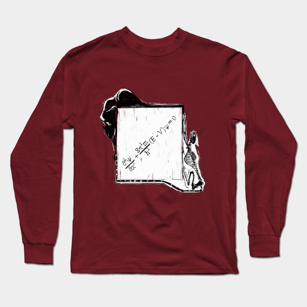 Ode to Shrodinger Long Sleeve T-Shirt by WOVENPIXLS